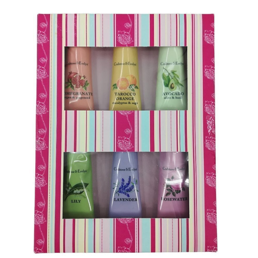 Crabtree & Evelyn Hand Therapy Lotion Cream Set Lily Lavender Rosewater Orange
